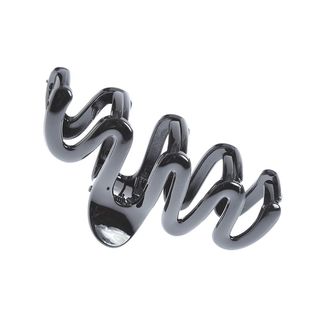 Cleste negru de par cu model in zig zag - 2 | YEO