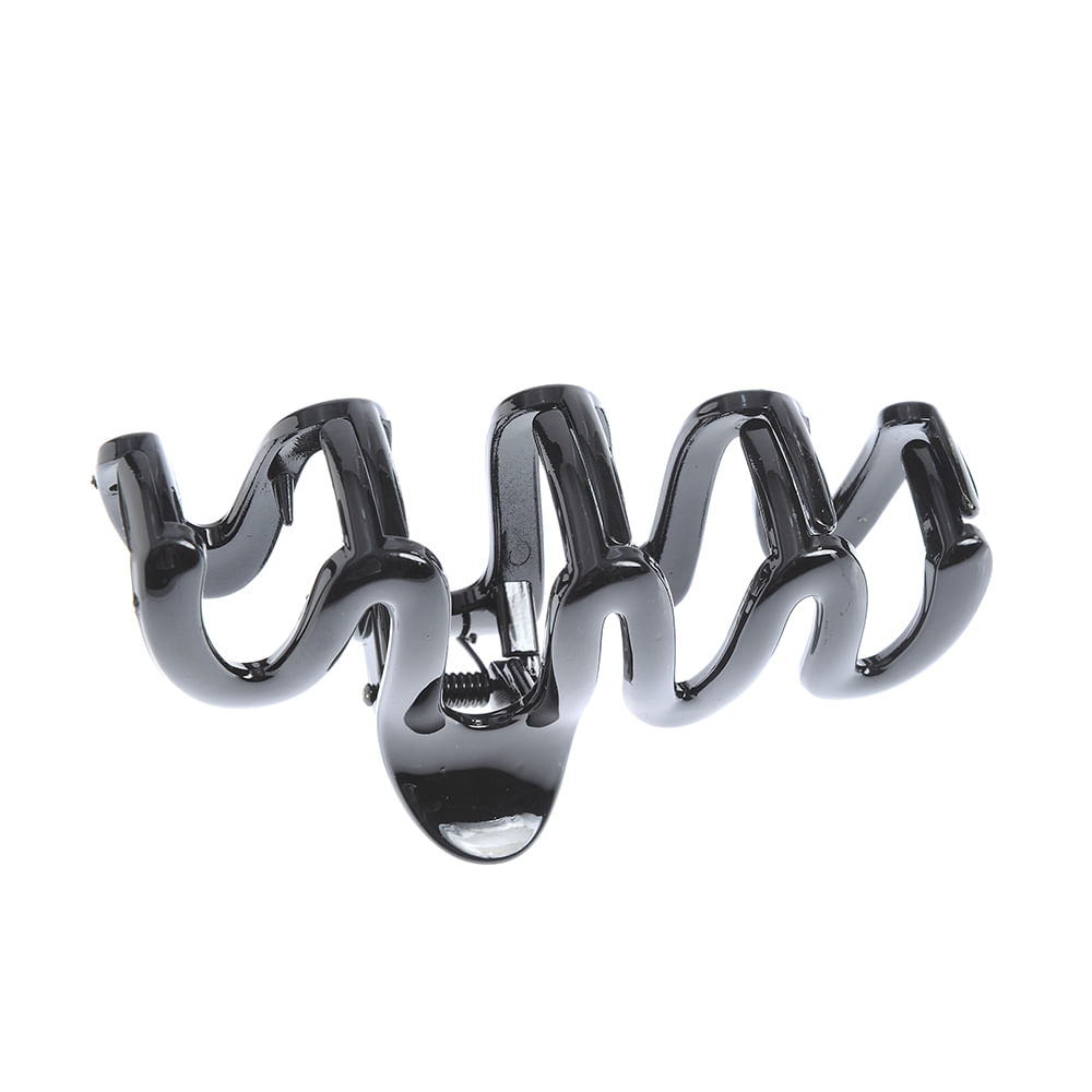Cleste negru de par cu model in zig zag - 3 | YEO