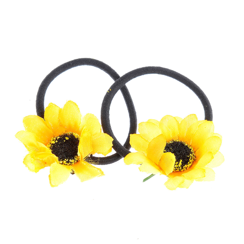 Set 2 elastice de par model floarea soarelui