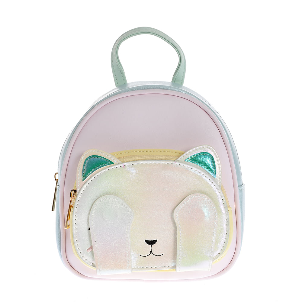 Rucsac multicolor cu urechi de pisica
