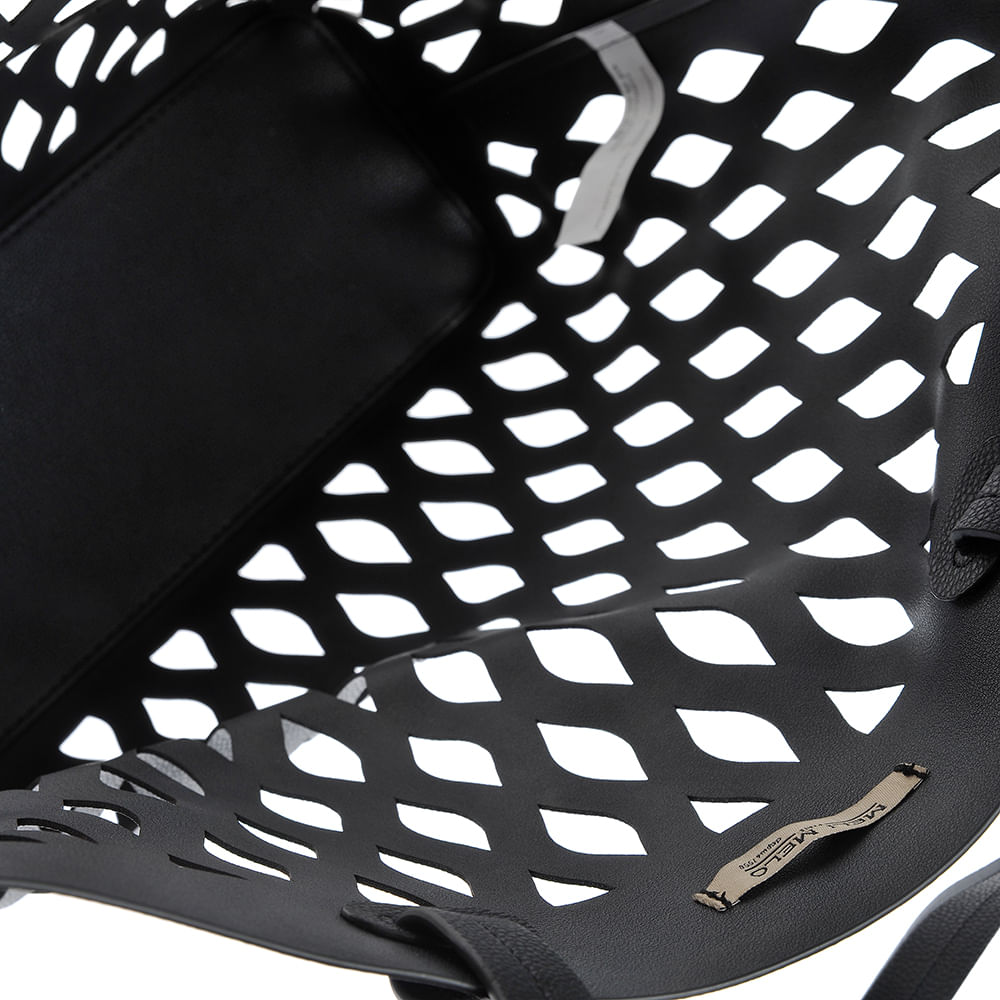 Geanta shopper cu model perforat - 3 | YEO