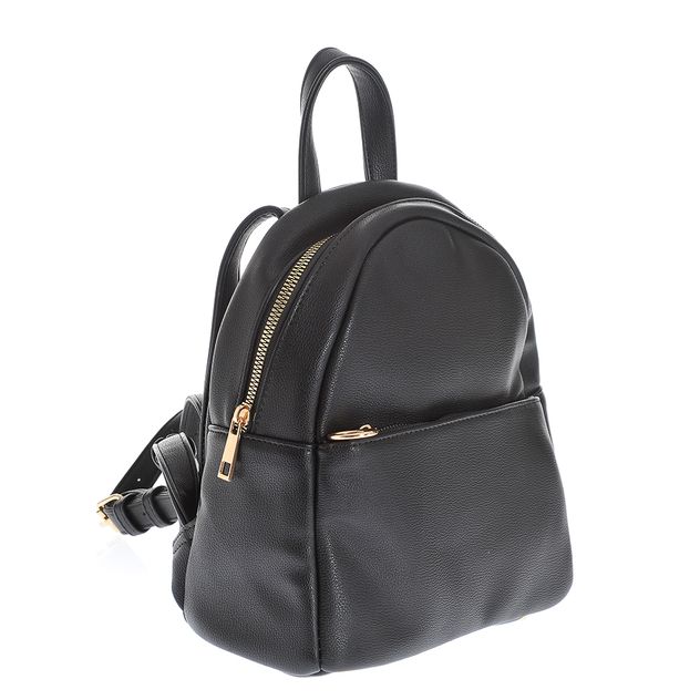 Rucsac negru cu buzunar frontal