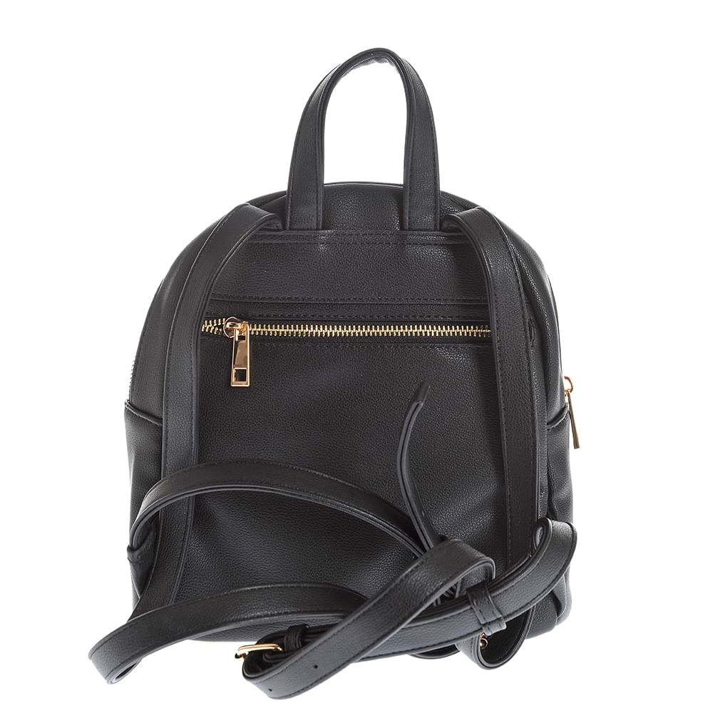Rucsac negru cu buzunar frontal - 2 | YEO