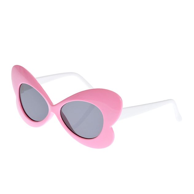 Ochelari de soare roz in forma de fluture