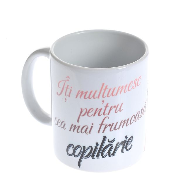 Cana din ceramica cu mesaj 330 ml