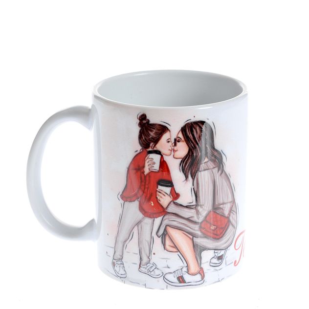 Cana din ceramica Te iubesc, Mami