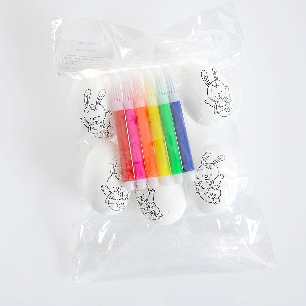 Set pentru colorat 6 oua de Paste