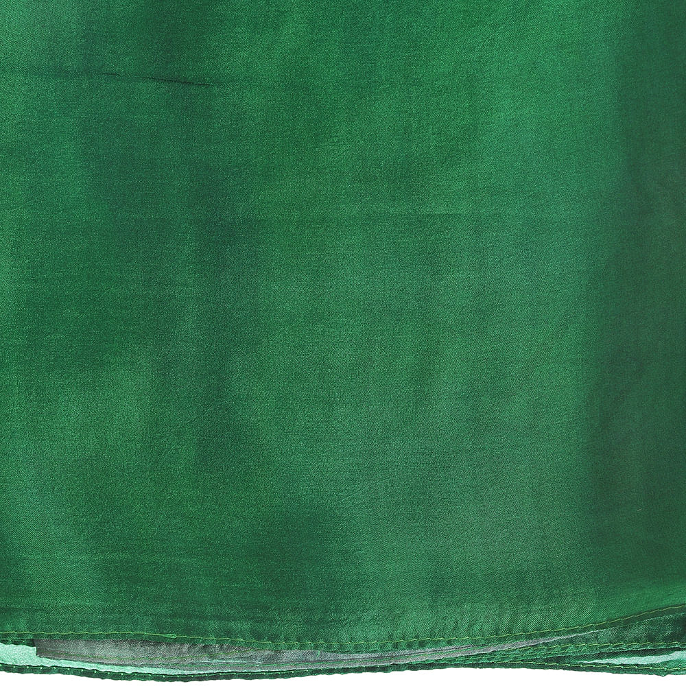 Esarfa matase verde smarald 50x180 cm - 2 | YEO