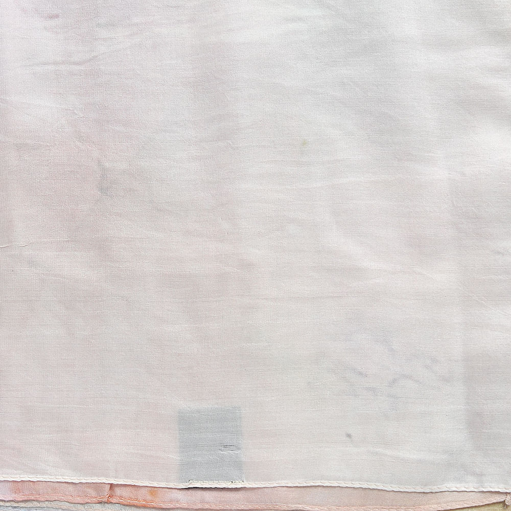 Esarfa din matase in degrade roz si verde pal 100 x 180 cm - 2 | YEO