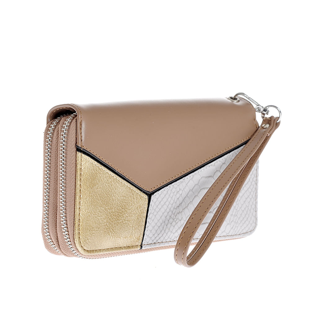 Portofel compartimentat cu design geometric - 1 | YEO