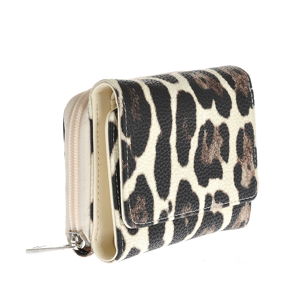 Portofel cu model animal print - 1 | YEO