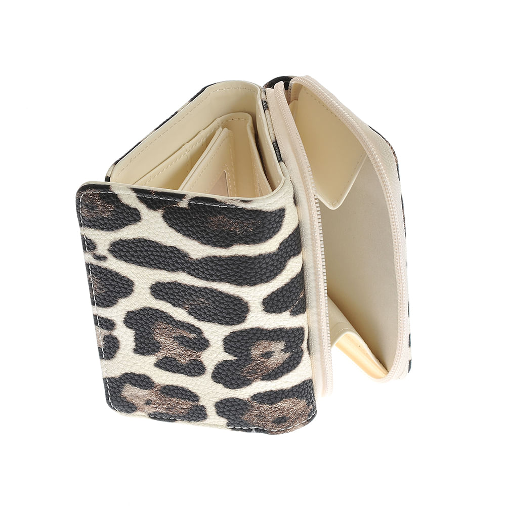 Portofel cu model animal print - 2 | YEO