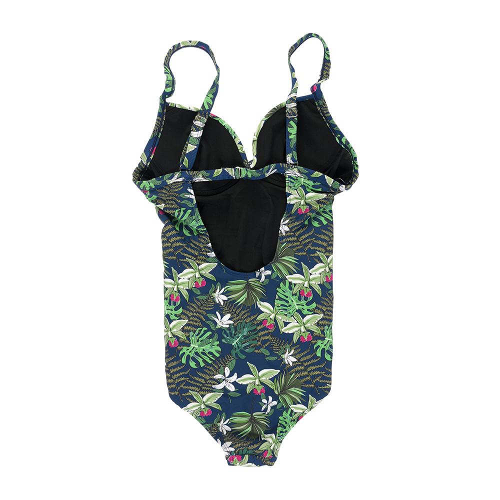 Costum de baie intreg cu model floral - 2 | YEO