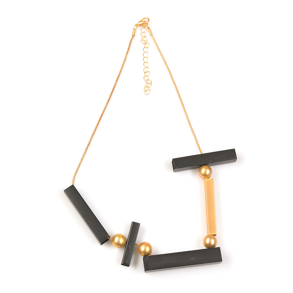 Colier  auriu cu forme geometrice - 2 | YEO
