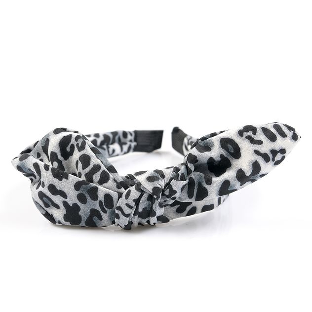 Bentita cu imprimeu animal print si fundita