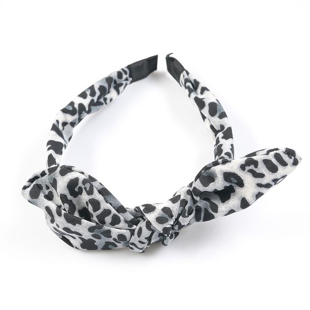 Bentita cu imprimeu animal print si fundita