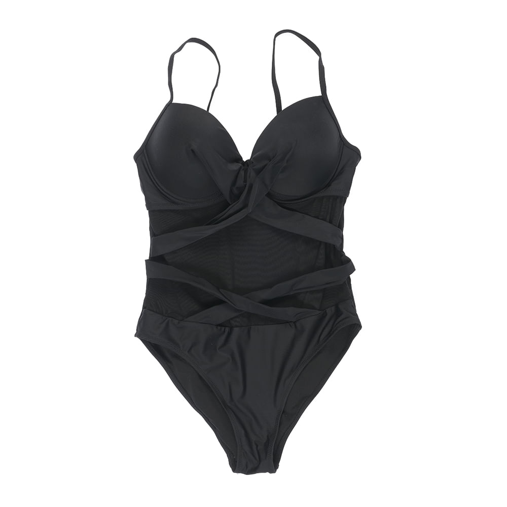Costum de baie intreg negru