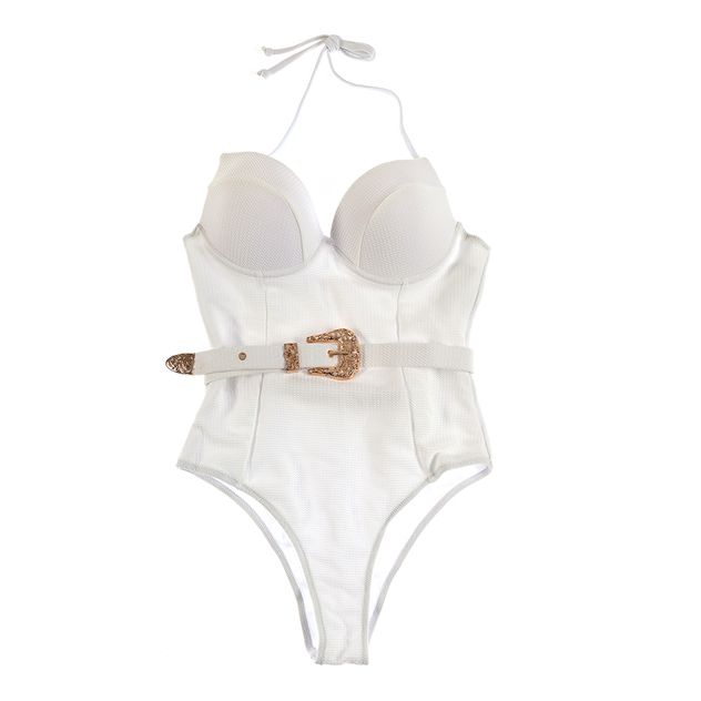 Costum de baie alb