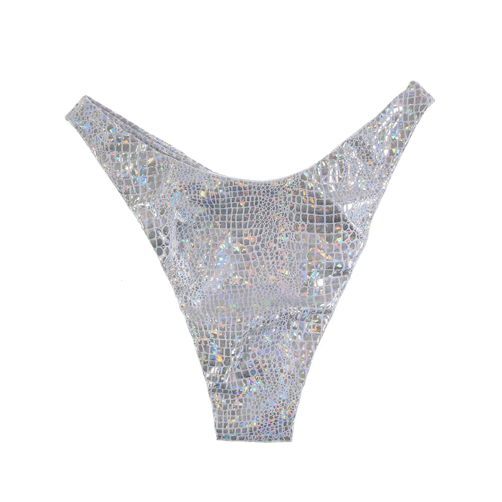 Slip de baie argintiu - 2 | YEO