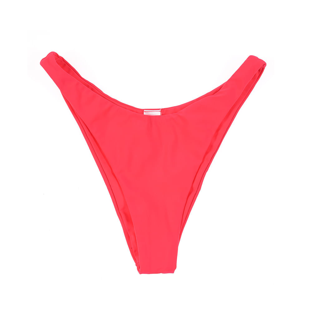 Slip de baie roz cu talie inalta - 4 | YEO