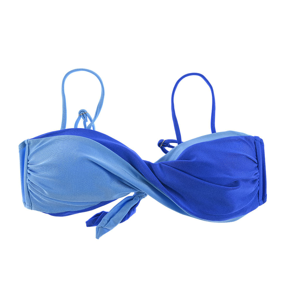 Sutien de baie in doua nuante de albastru - 4 | YEO