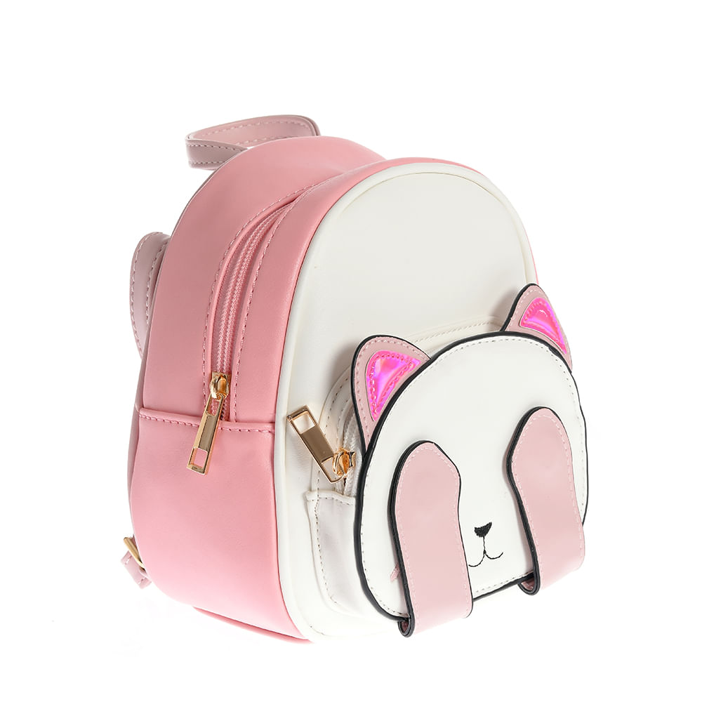 Rucsac roz cu urechi de pisica - 1 | YEO