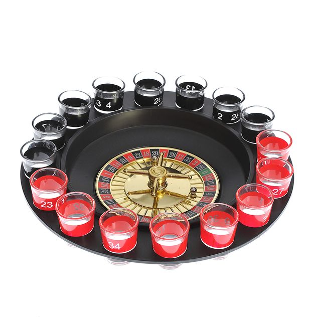 Set ruleta cu 16 pahare shot pentru jocuri de petrecere