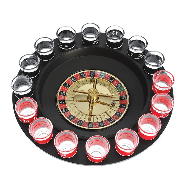 Set ruleta cu 16 pahare shot pentru jocuri de petrecere