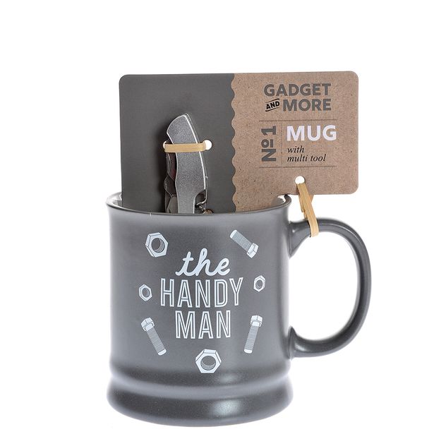 Cana gri “The Handy Man” cu unealta multifunctionala inclusa