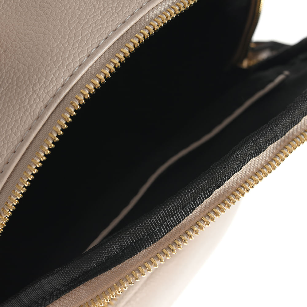 Rucsac bej cu buzunare laterale - 3 | YEO