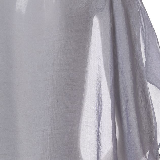 Poncho gri transparent cu croiala ampla