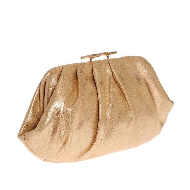 Clutch auriu cu bareta din lant