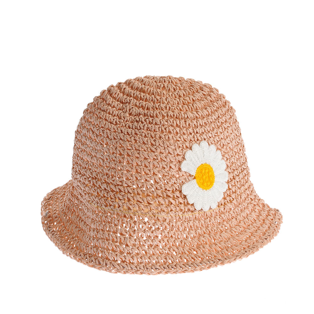Palarie roz cu margareta - 2 | YEO