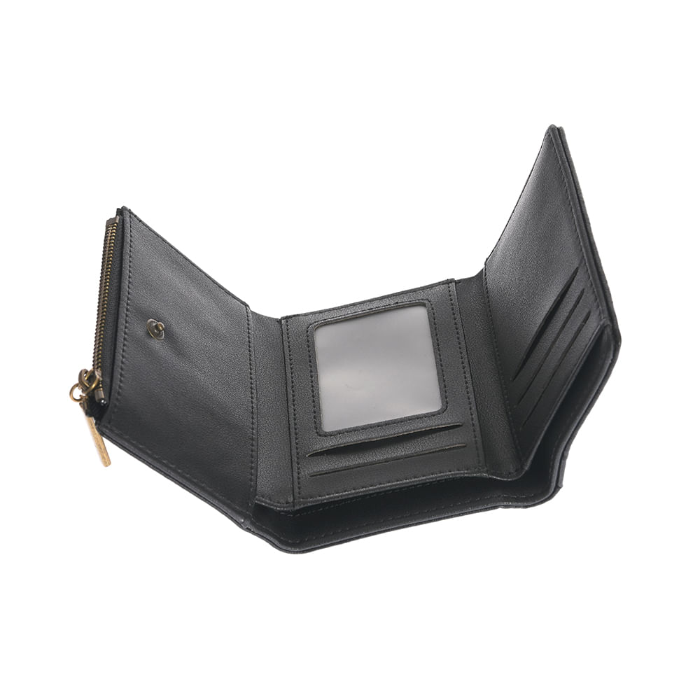 Portofel din piele negru - 3 | YEO