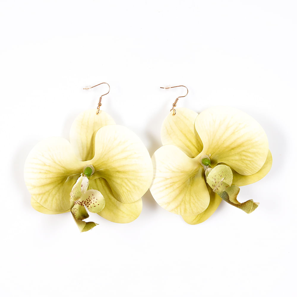 Cercei in forma de floare de orhideea - 3 | YEO