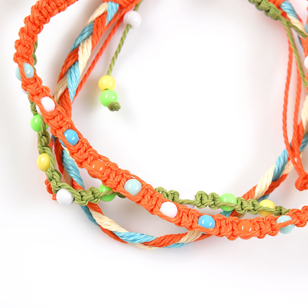 Set 3 bratari multicolore cu margele - 1 | YEO