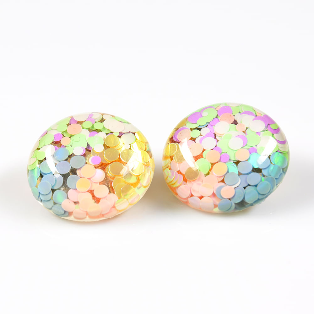 Cercei multicolori cu clips