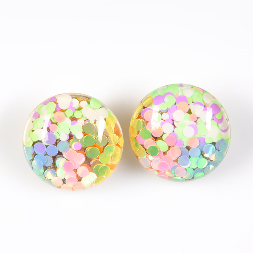 Cercei multicolori cu clips - 2 | YEO