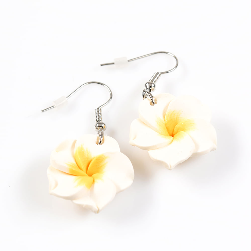 Cercei cu floare alba - 2 | YEO