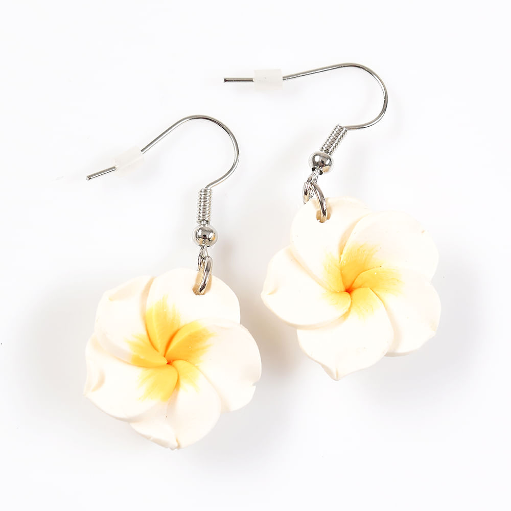 Cercei cu floare alba - 3 | YEO