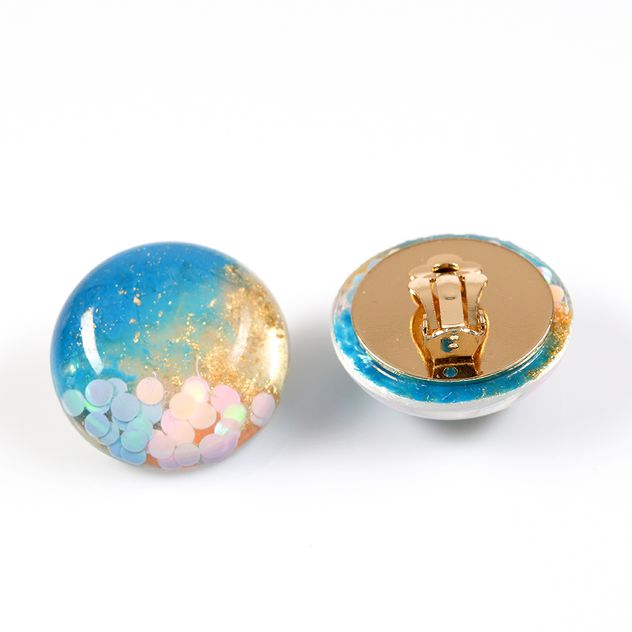 Cercei multicolori cu clips
