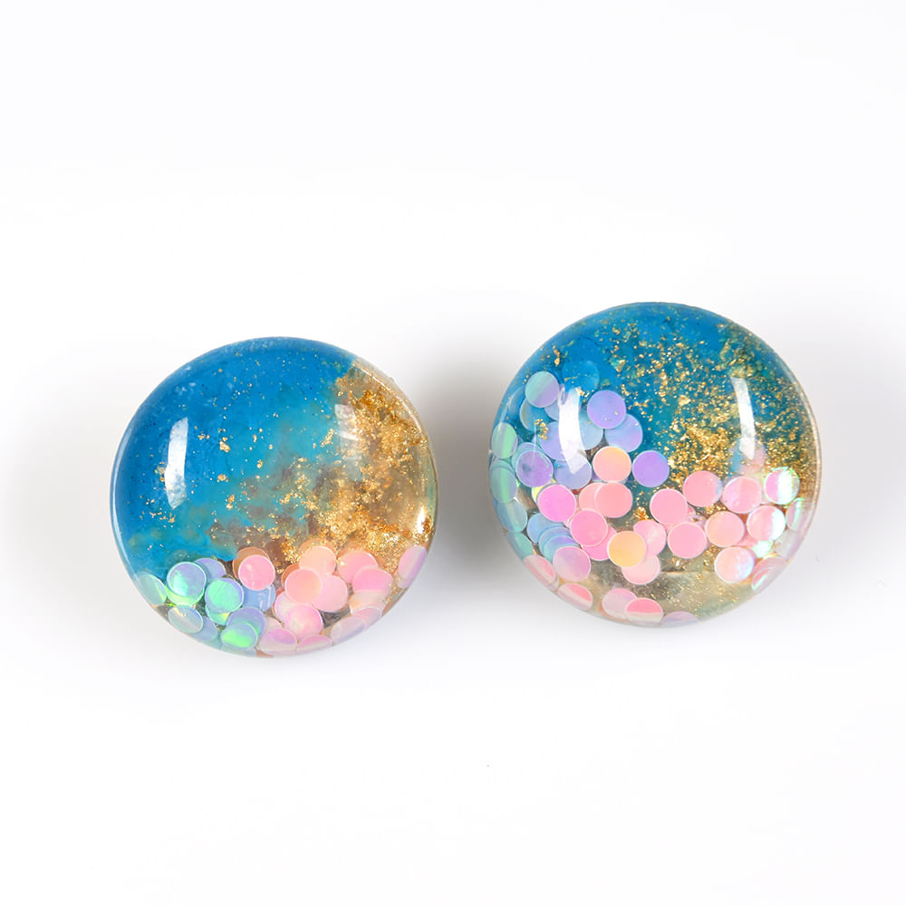 Cercei multicolori cu clips - 2 | YEO