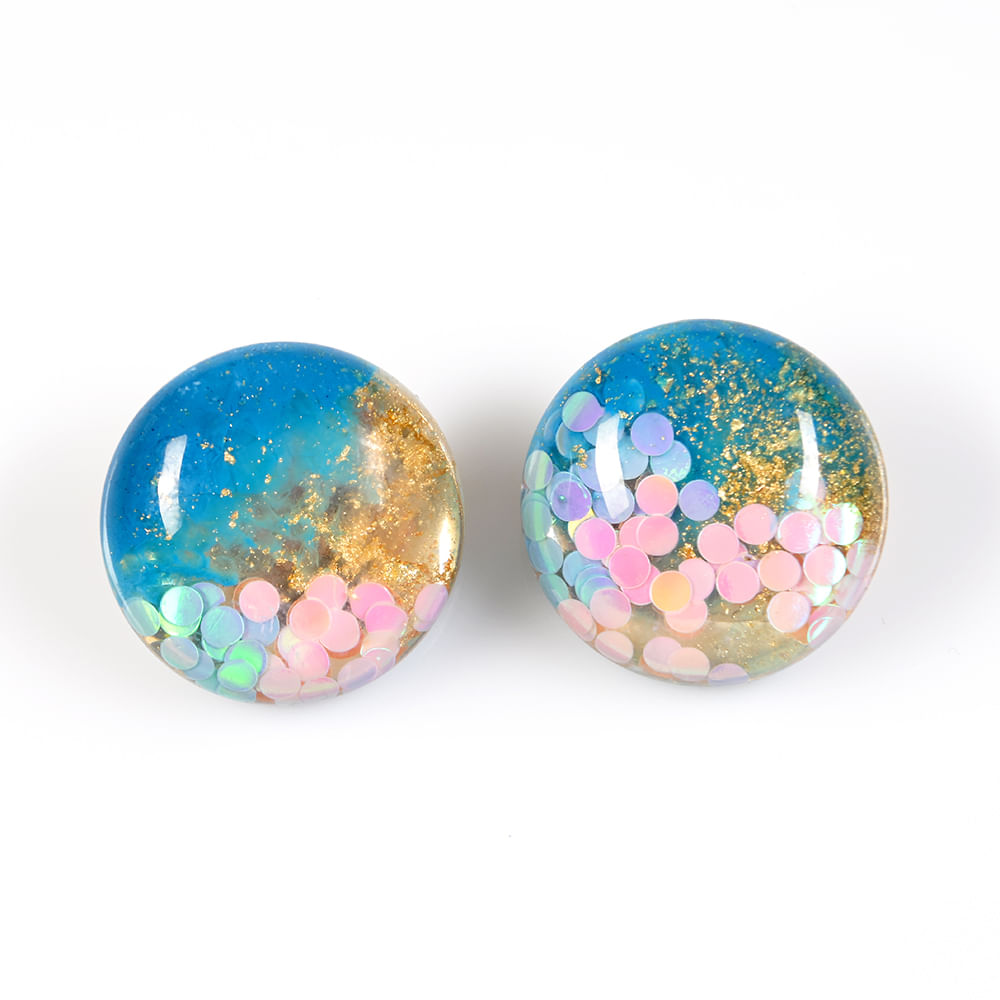 Cercei multicolori cu clips - 3 | YEO