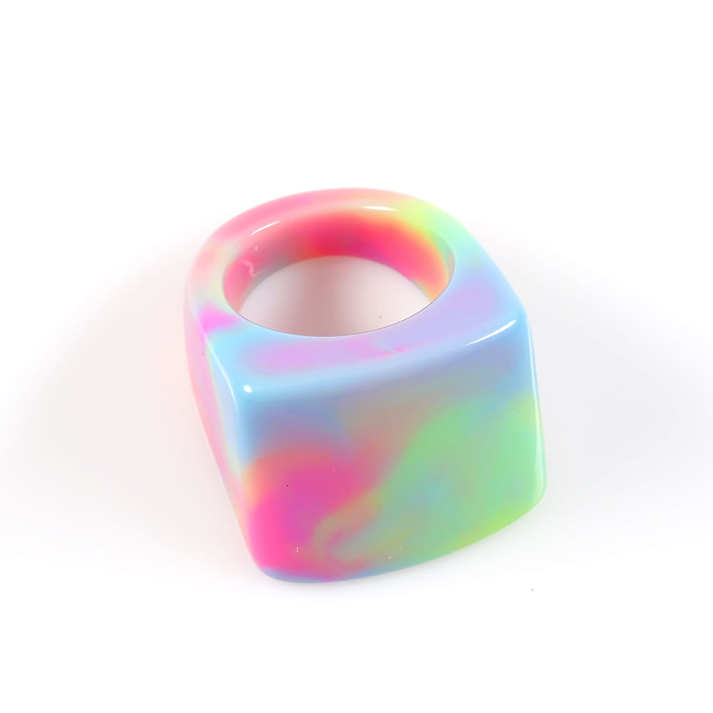 Inel acrilic multicolor - 1 | YEO