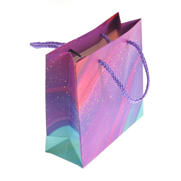 Punga multicolora cu stele 14.5 x 15 cm