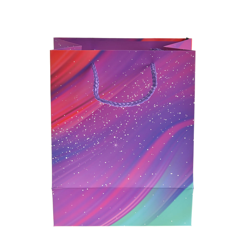 Punga de cadou multicolora cu stele 18 x 23 cm - 2 | YEO