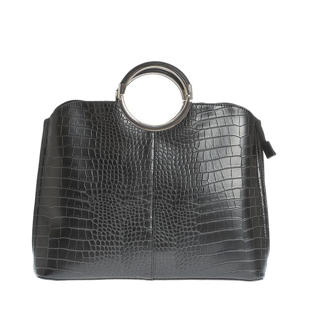 Geanta neagra cu manere rotunde