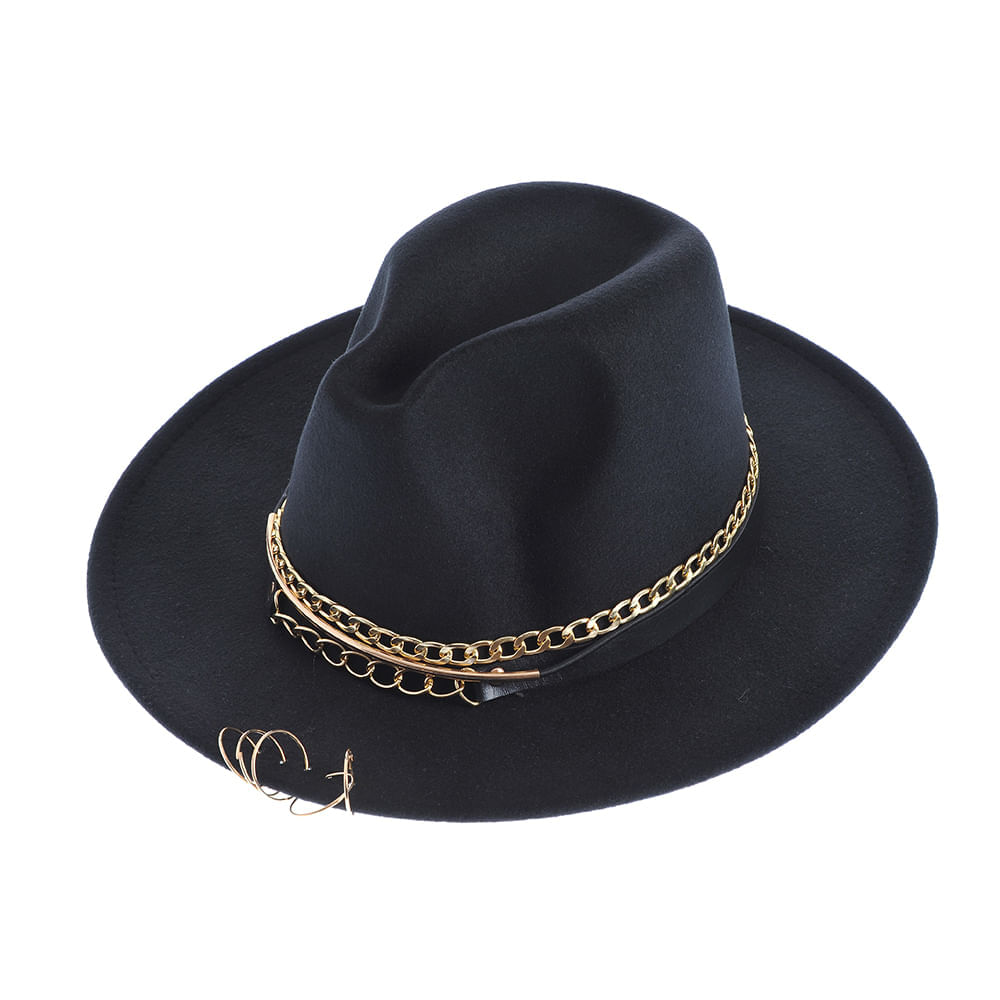 Palarie fedora neagra - 2 | YEO