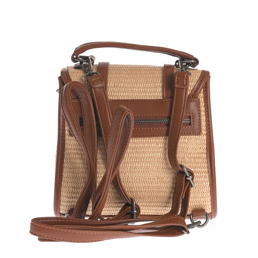 Rucsac casual cu bretele maro - 2 | YEO