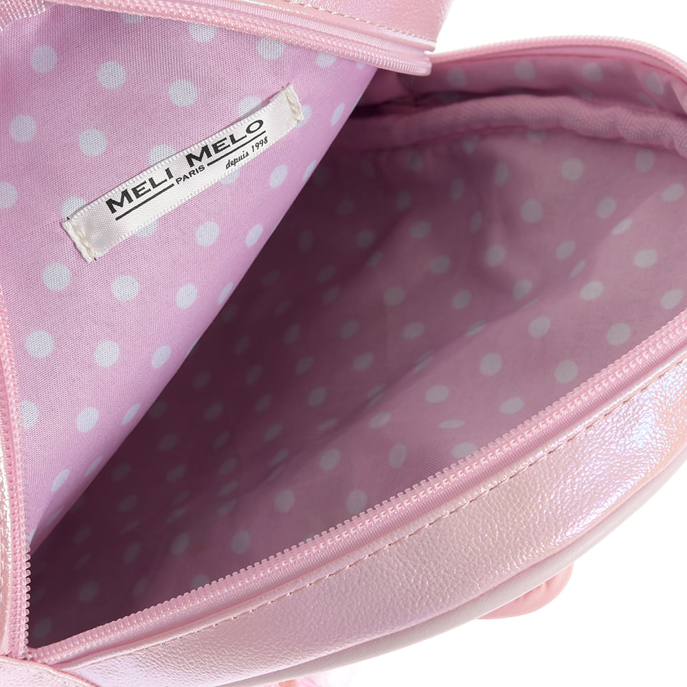Rucsac roz cu buzunar transparent - 3 | YEO